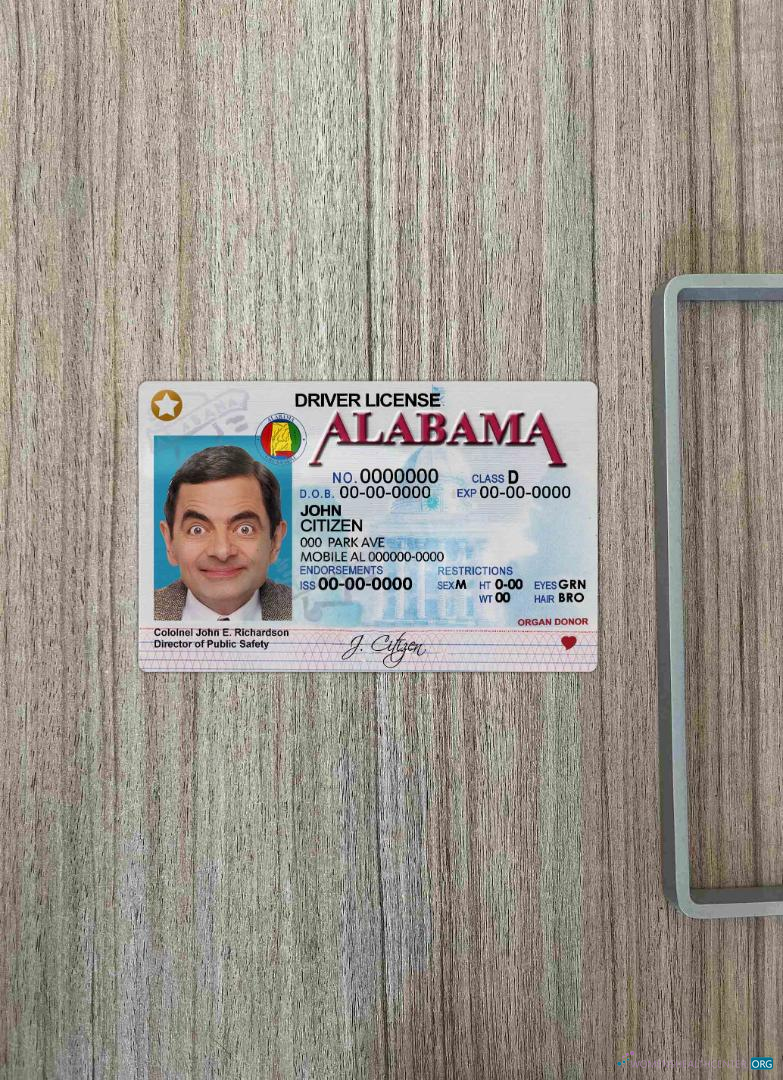 Download USA Alabama DL photolook FRONT Photoshop template